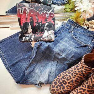 AG Adriano Goldschmied The Protege Blue Straight Leg Jeans